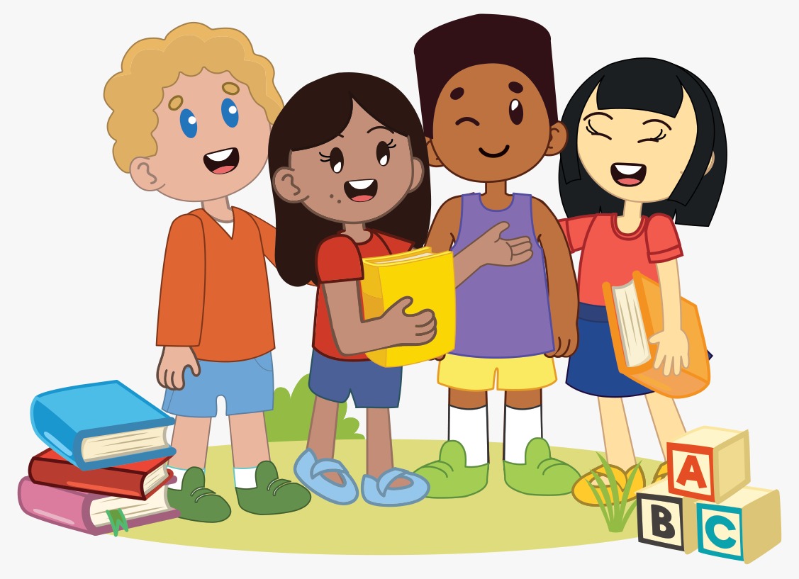 Desenho da turminha do Mundo do Saber